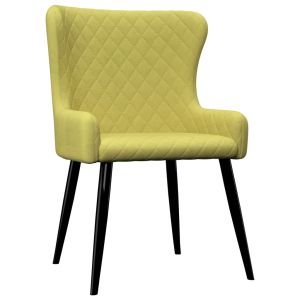 Eetkamerstoelen 4 st stof groen