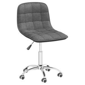 Eetkamerstoelen 6 st stof lichtgrijs