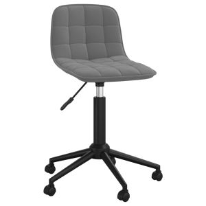 Eetkamerstoelen draaibaar 4 st fluweel donkergrijs