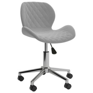 Eetkamerstoelen draaibaar 6 st fluweel lichtgrijs
