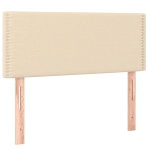 Hoofdbord 80x5x78/88 cm stof crèmekleurig
