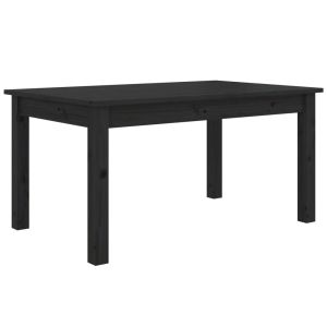 Salontafel 80x50x40 cm massief grenenhout zwart