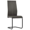Eetkamerstoelen 2 st kunstleer bruin