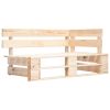 4-delige Loungeset pallet met kussens geïmpregneerd grenenhout