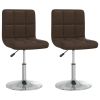 Eetkamerstoelen 2 st kunstleer bruin