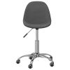 Eetkamerstoelen 4 st draaibaar stof donkergrijs