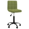 Eetkamerstoelen draaibaar 6 st fluweel lichtgroen
