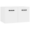 Wandkast 80x35x36,5 cm bewerkt hout hoogglans wit