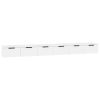 Wandkasten 2 st 102x30x20 cm bewerkt hout wit