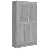 Boekenkast 82,5x30,5x150 cm bewerkt hout grijs sonoma eiken