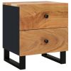 Nachtkastje 40x33x46 cm massief acaciahout