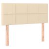 Hoofdbord 80x5x78/88 cm stof crèmekleurig