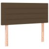 Hoofdbord 80x5x78/88 cm stof donkerbruin