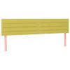 Hoofdborden 2 st 90x5x78/88 cm stof groen