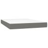 Pocketveringmatras 140x190x20 cm stof donkergrijs