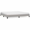 Bedframe stof lichtgrijs 200x200 cm