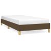 Bedframe stof donkerbruin 80x200 cm