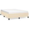 Bedframe stof crèmekleurig 140x200 cm