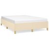 Bedframe stof crèmekleurig 140x190 cm