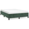 Bedframe fluweel donkergroen 140x190 cm
