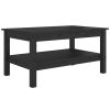 Salontafel 80x50x40 cm massief grenenhout zwart