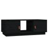 Salontafel 100x50x35 cm massief grenenhout zwart