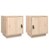 Nachtkastjes 2 st 40x34x45 cm massief grenenhout