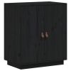 Dressoir 65,5x40x75 cm massief grenenhout zwart