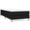 Boxspringframe stof zwart 90x190 cm
