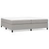 Boxspringframe stof lichtgrijs 200x200 cm