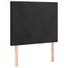 Hoofdborden 2 st 80x5x78/88 cm fluweel zwart