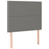 Hoofdborden 2 st 100x5x78/88 cm stof donkergrijs
