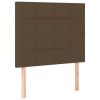 Hoofdborden 2 st 80x5x78/88 cm stof donkerbruin