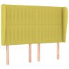 Hoofdbord met randen 147x23x118/128 cm stof groen