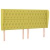 Hoofdbord met randen 183x23x118/128 cm stof groen