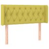 Hoofdbord met randen 93x16x78/88 cm stof groen