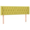 Hoofdbord met randen 147x16x78/88 cm stof groen