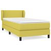 Boxspring met matras stof groen 100x200 cm