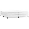 Boxspring met matras kunstleer wit 200x200 cm