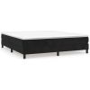 Boxspring met matras fluweel zwart 180x200 cm