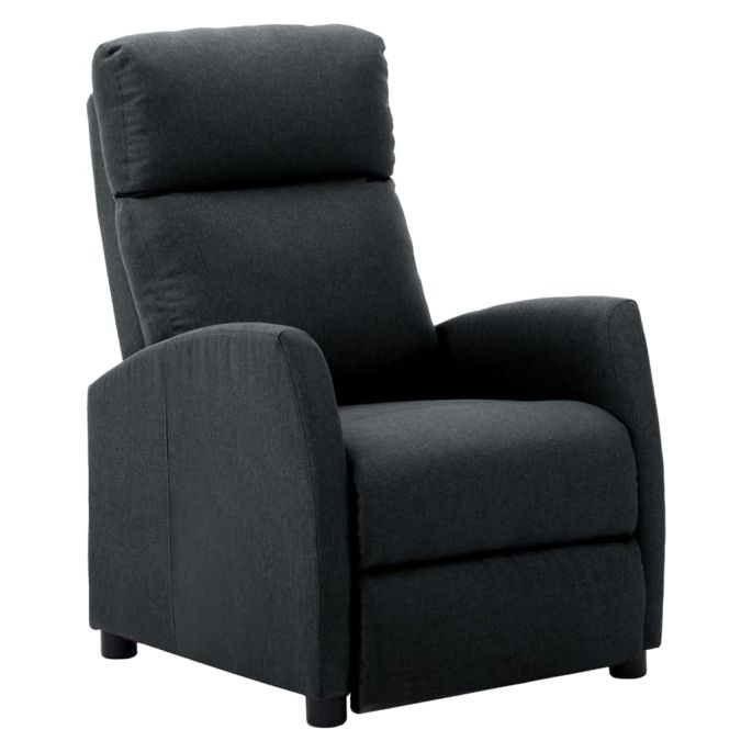 Fauteuil elektrisch verstelbaar stof donkergrijs