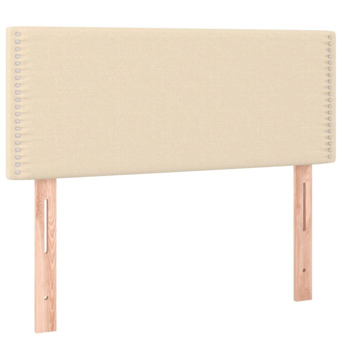 Hoofdbord 80x5x78/88 cm stof crèmekleurig