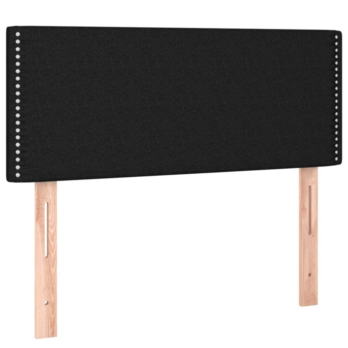 Hoofdbord 100x5x78/88 cm stof zwart