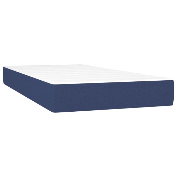 Pocketveringmatras 100x200x20 cm stof blauw