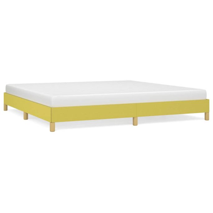 Bedframe stof groen 200x200 cm