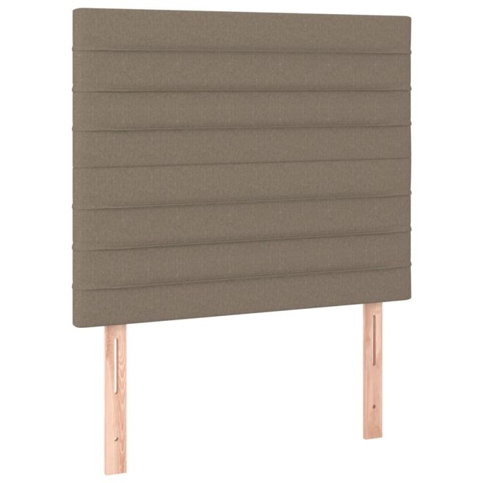 Hoofdborden 2 st 80x5x78/88 cm stof taupe